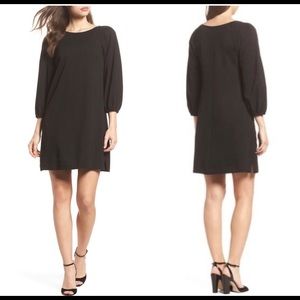 Eliza J Black Balloon Sleeve Dress